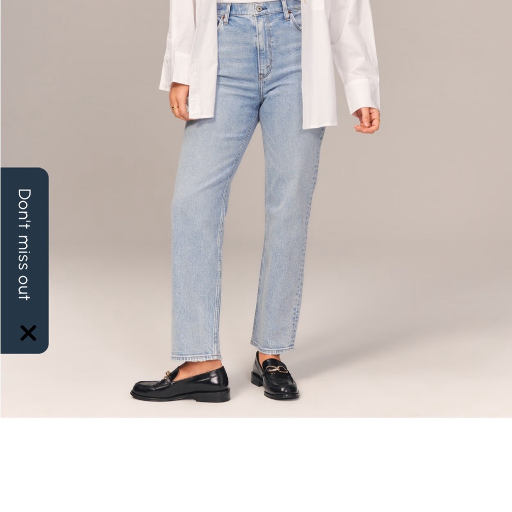 Abercrombie & Fitch Light Blue Straight Leg Jeans